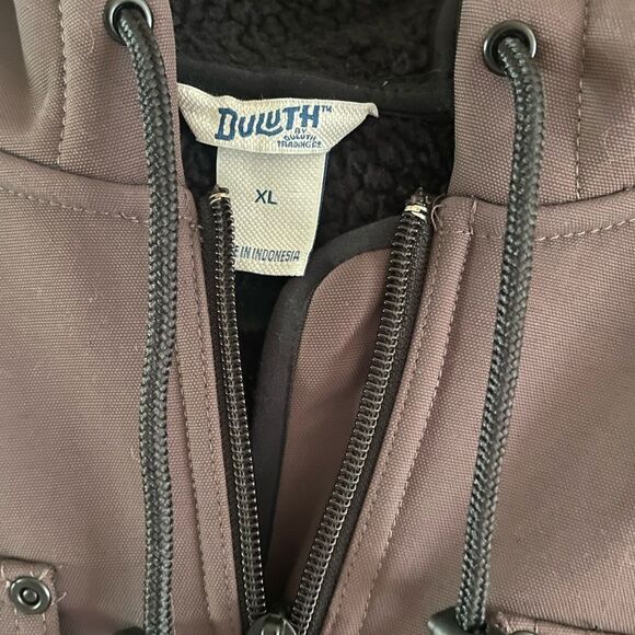 Men’s Duluth Trading Company Prudhoe Bay Brown Black Hooded Action Jacket XL - Picture 5 of 16